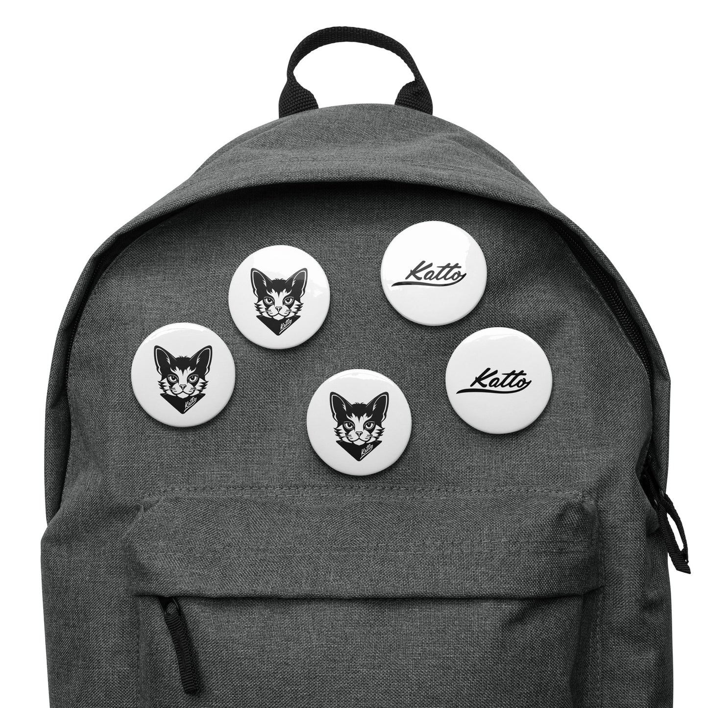 "Katto" Pin Buttons Set White