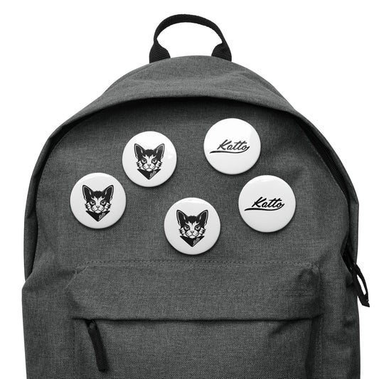 "Katto" Pin Buttons Set White