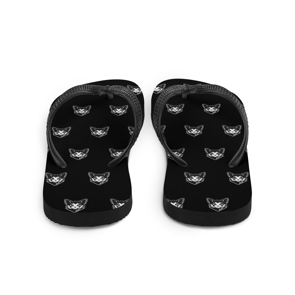 "Katto" Cat (S) Flip-Flops Black