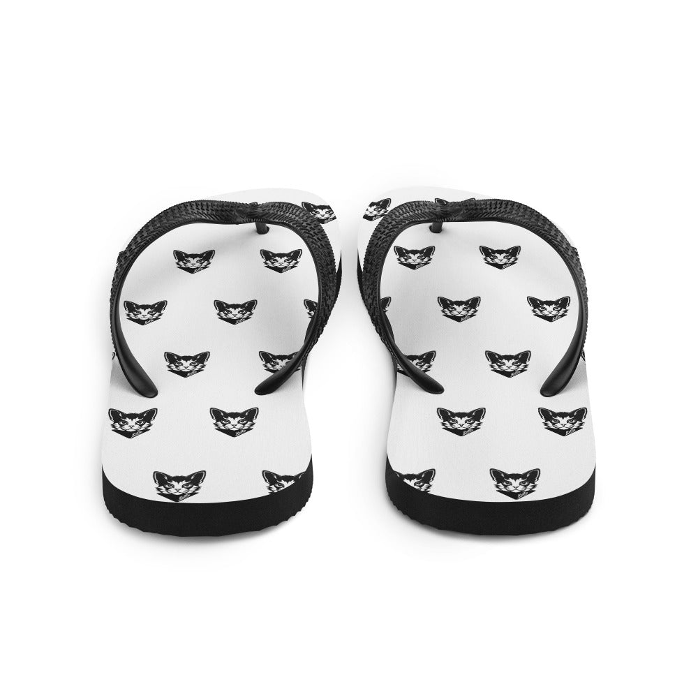 "Katto" Cat (S) Flip-Flops White