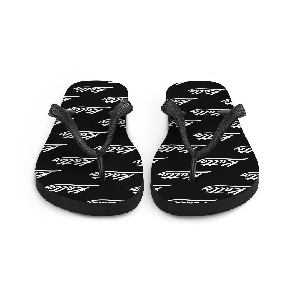 "Katto" Logo Flip-Flops Black