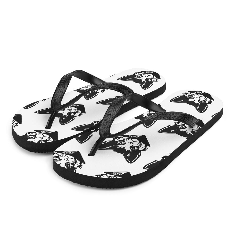 "Katto" Cat (L) Flip-Flops White