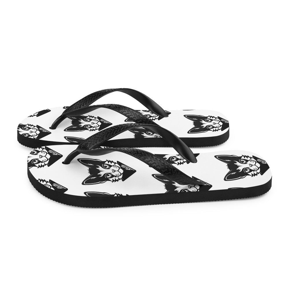 "Katto" Cat (L) Flip-Flops White