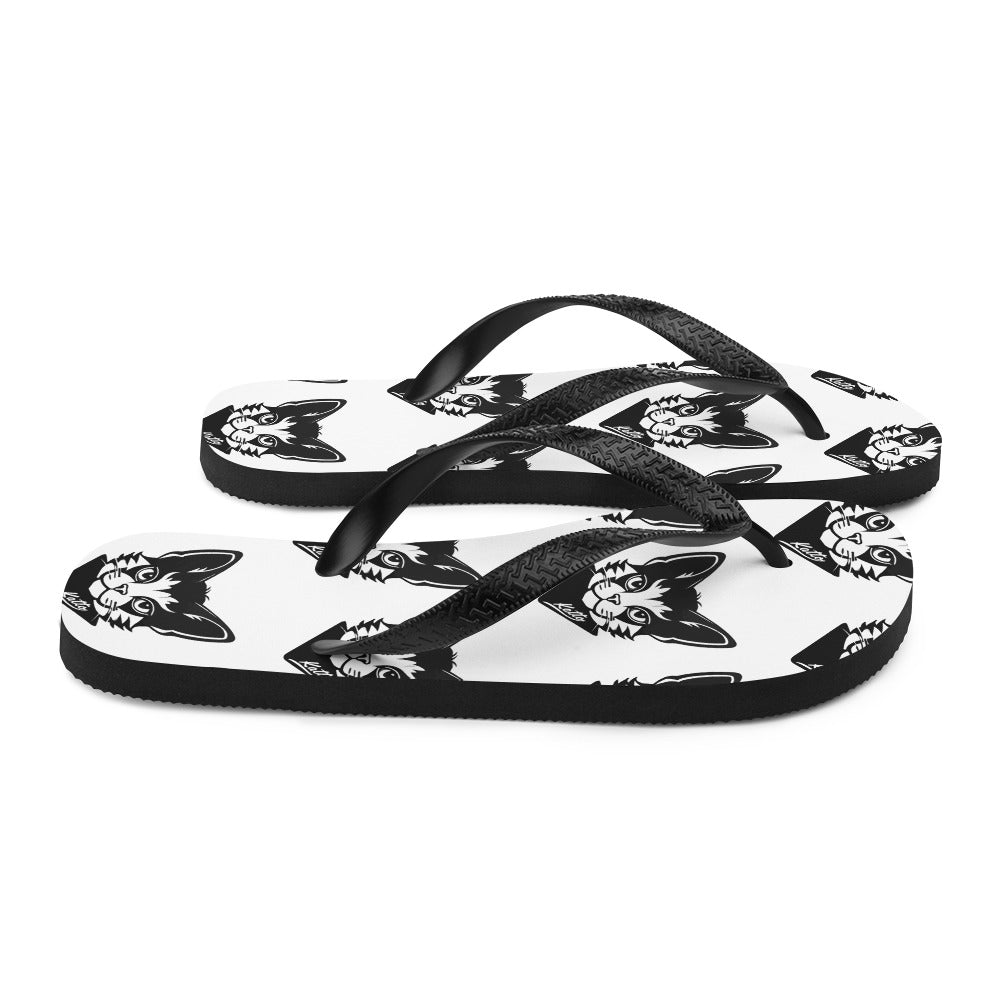 "Katto" Cat (L) Flip-Flops White