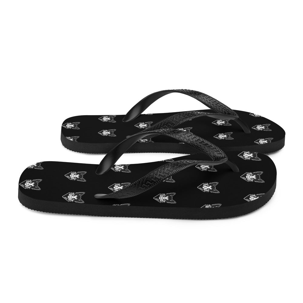 "Katto" Cat (S) Flip-Flops Black