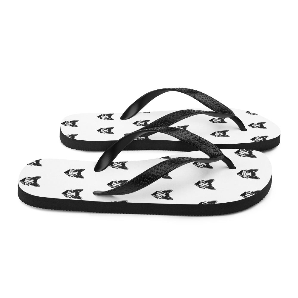"Katto" Cat (S) Flip-Flops White