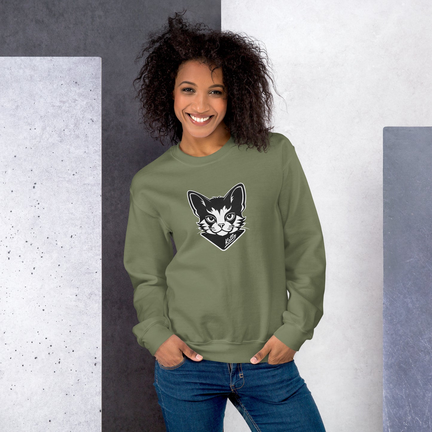 "Katto" Cat (L) Unisex Sweatshirt