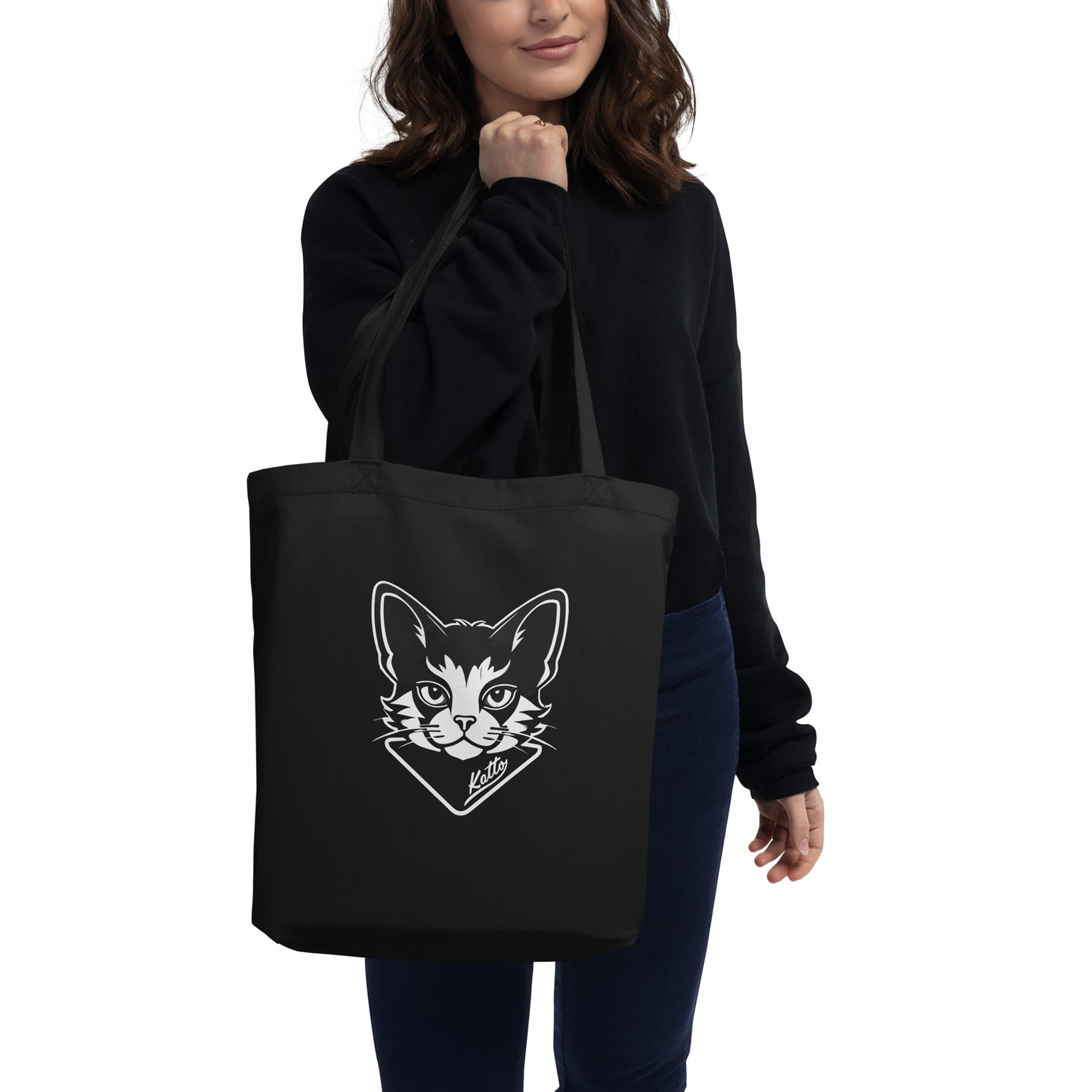 "Katto" Cat (L) Tote Bag