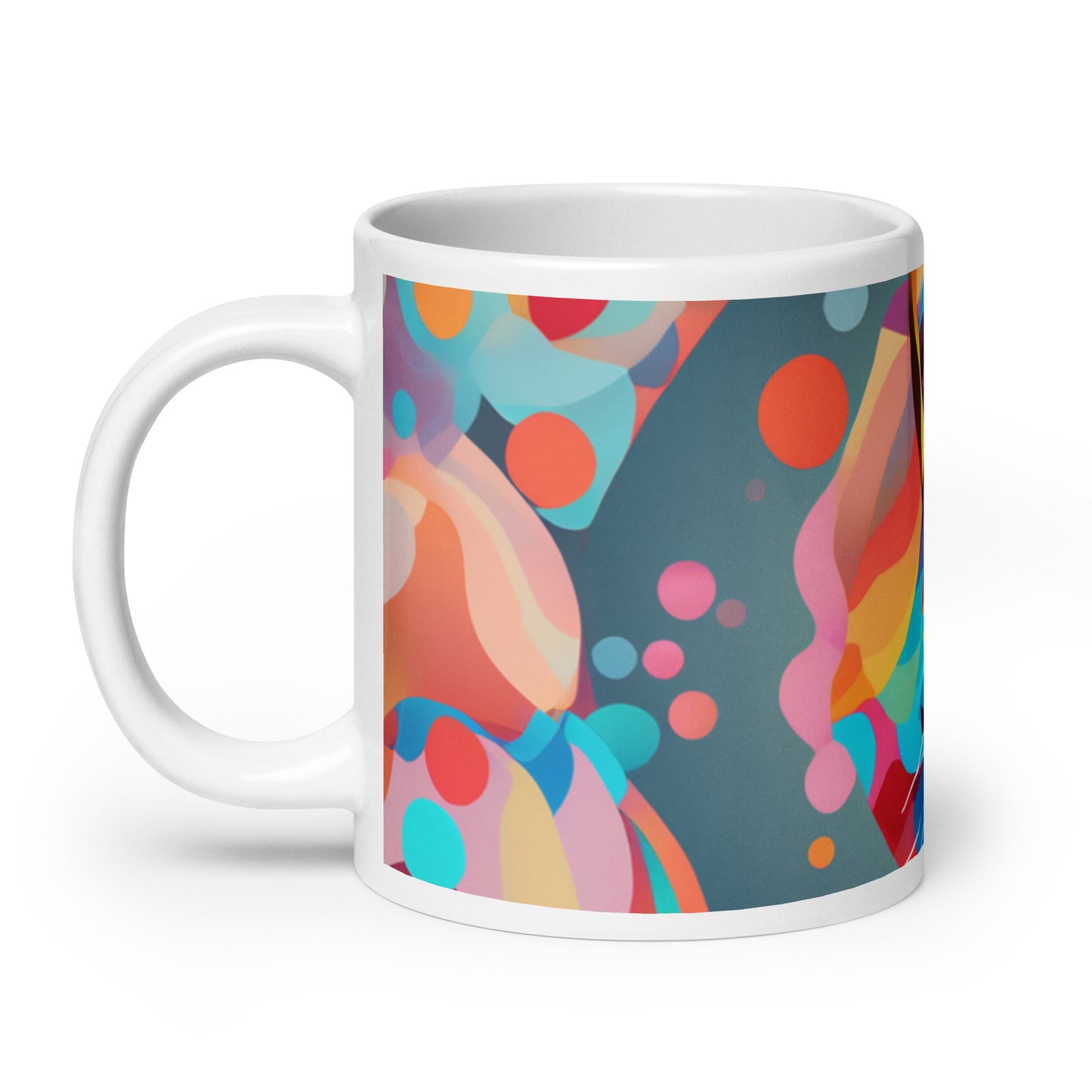 White glossy mug