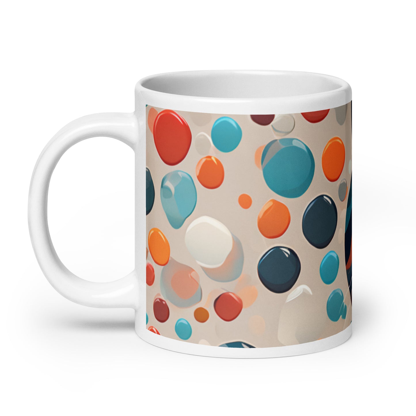 White glossy mug